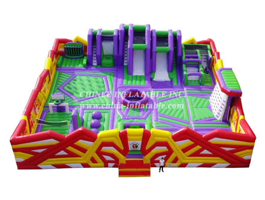 GF2-063 Inflatable Park Jumping Bouncy Obstacle Inflatable Outdoor Playground