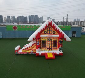 T2-4182 22 Fuß Weihnachten Bouncing Haus kombinierte Rutsche