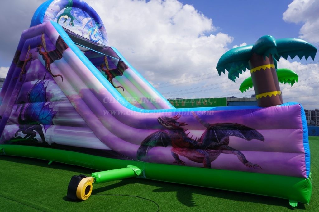 T8-4009 40M Dragon Inflatable Obstacle Courses