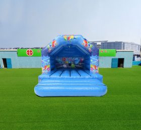 T2-4175 12X12Ft Blue Party Bounce House und Disco bereit