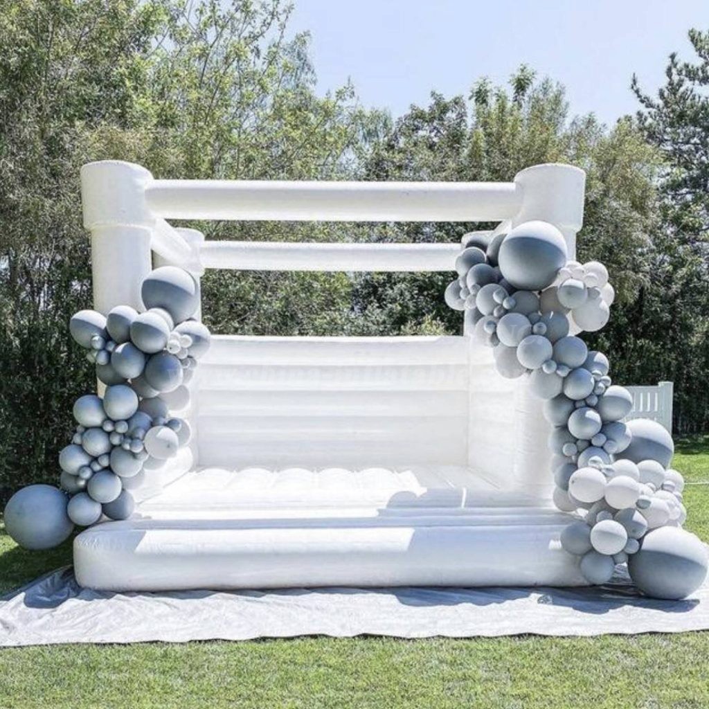 T2-3514 White Wedding Bounce House