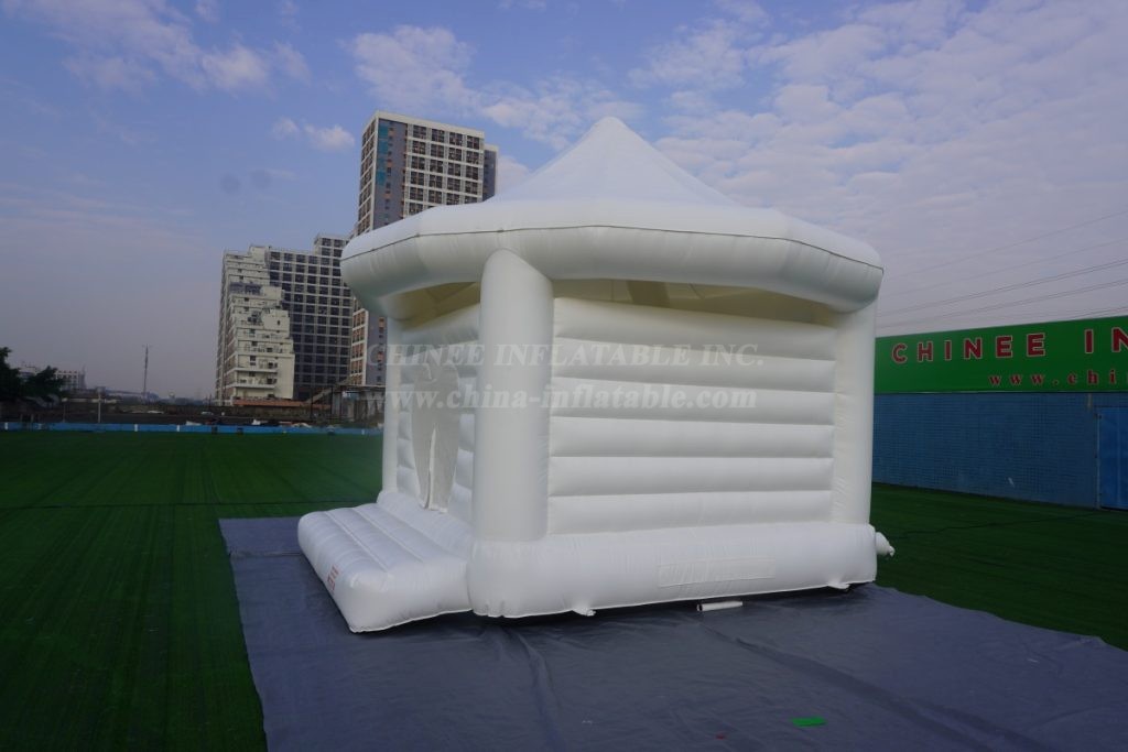 T2-3538 White Wedding Bouncy Castle