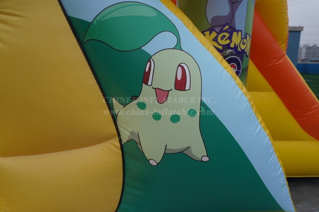 T2-4444 Pokémon Pikachu Bouncy Castle With Slide