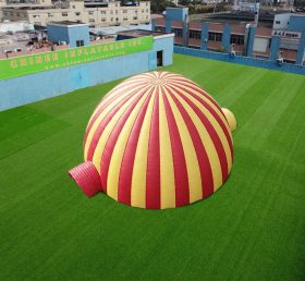 Tent1-4682 Großes Party-Dome-Zelt mit Tunnel