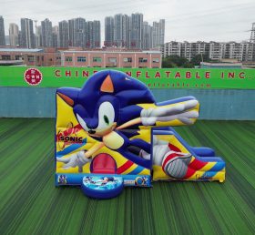 T2-4708 Sonic aufblasbares Schloss mit Rutsche