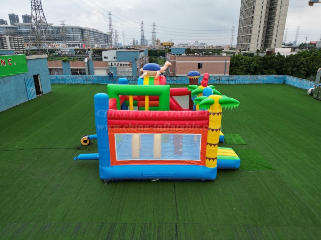 T2-4795 Hawaii Bouncy Castle With Slide