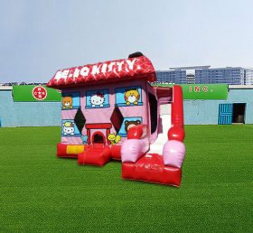 T2-4740 Hallo Kitty Slide Bounce House