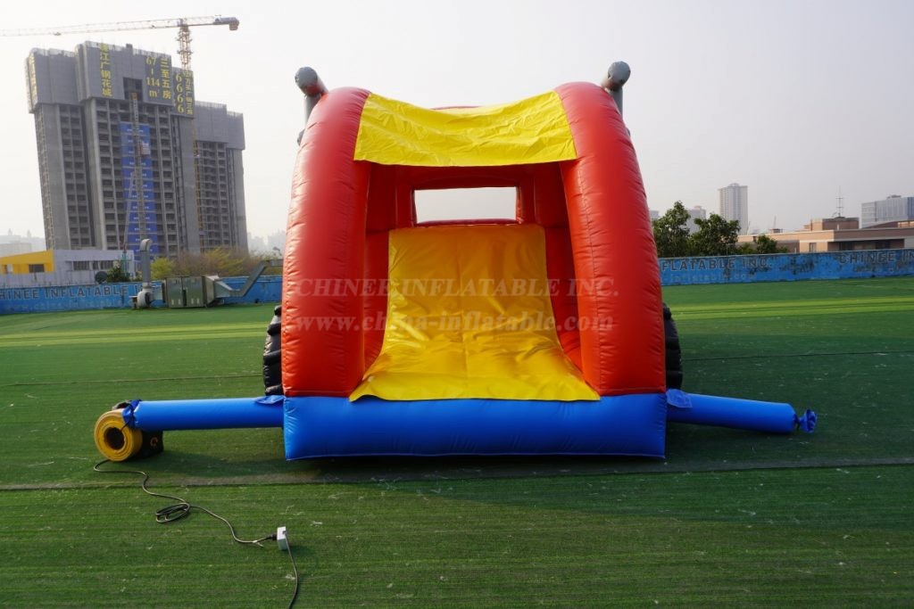 T7-1730 Inflatable Firetruck Obstacle Course