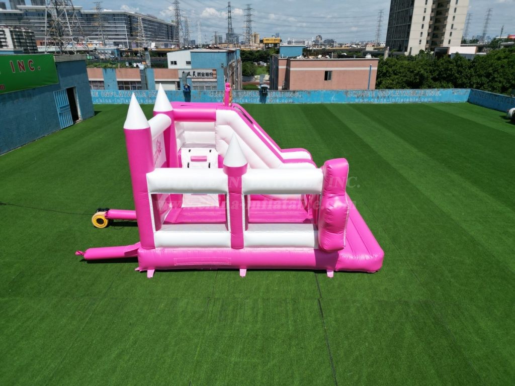 T2-8105 Barbie bouncy castle with slide