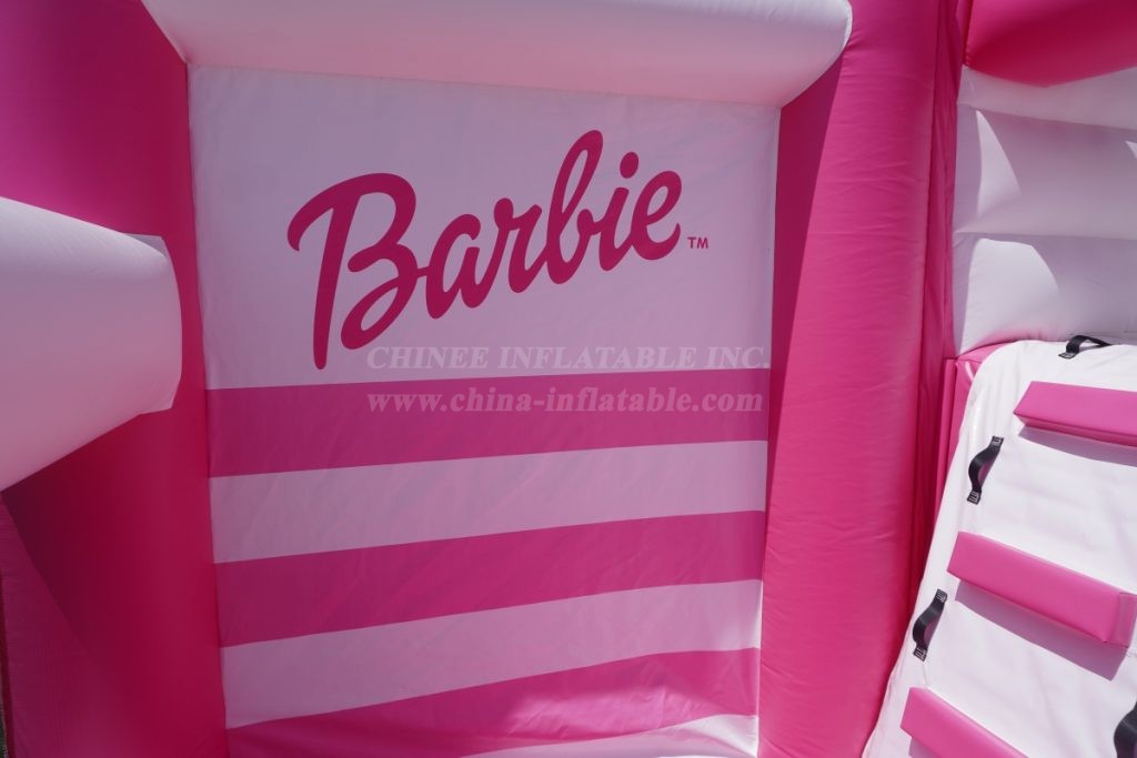 T2-8105 Barbie bouncy castle with slide