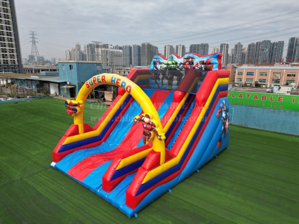 T8-4800 Marvel superhero theme inflatable slide