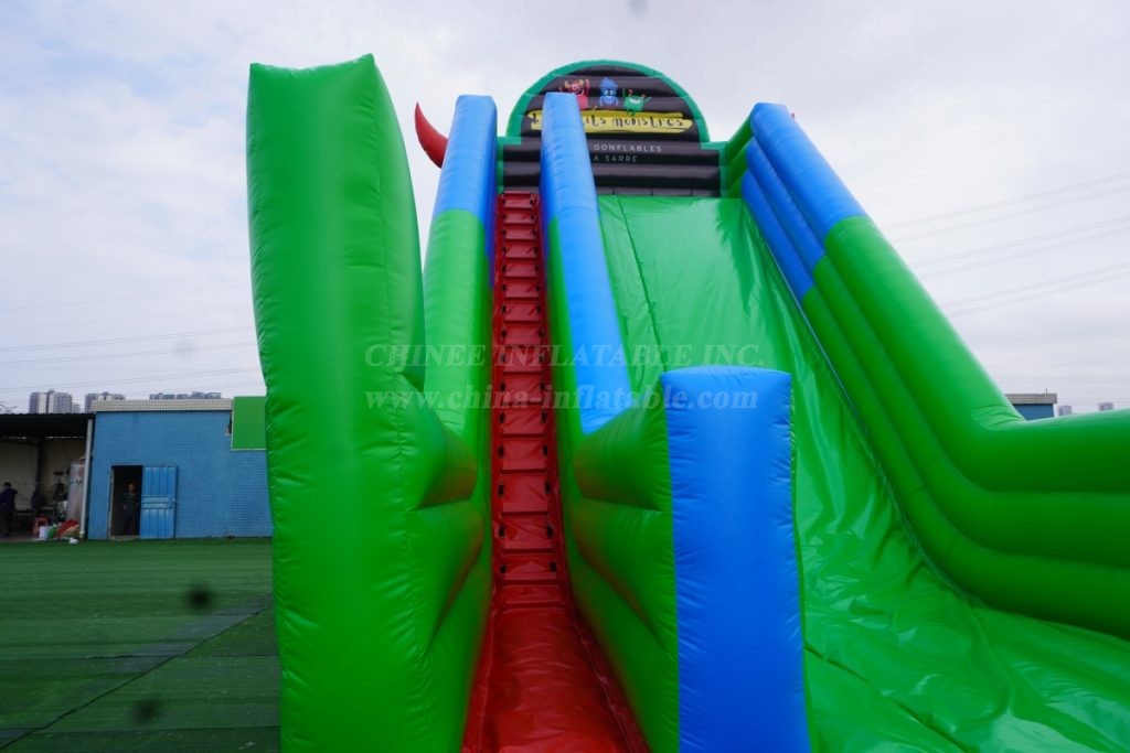 T8-1416B Devil Themed Inflatable Slide