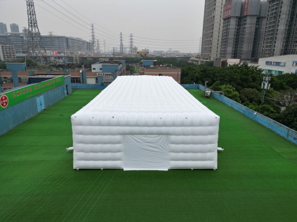 Tent1-4719 250㎡ pure white inflatable cube tent