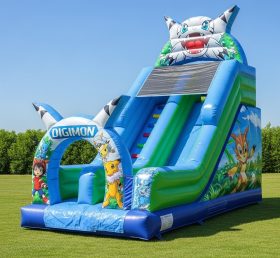 T8-8146 Digimon Theme Inflatable Dry Sli...