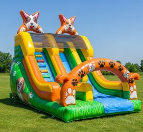 T8-8150 Dog Theme Inflatable Dry Slide