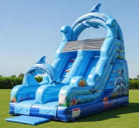 T8-8151 Dolphin Theme Inflatable Dry Sli...