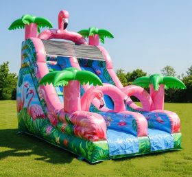 T8-8175 Flamingo Theme Inflatable Dry Sl...