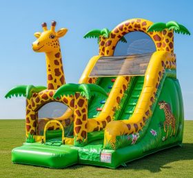 T8-8182 Giraffe Theme Inflatable Dry Sli...