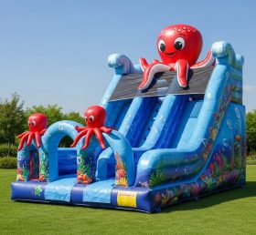 T8-8240 Octopus Theme Inflatable Dry Sli...