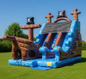 T8-8256 Pirates Theme Inflatable Dry Sli...