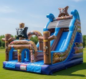 T8-8260 Pirates Theme Inflatable Dry Sli...