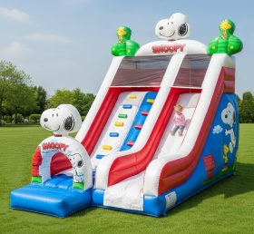T8-8296 Snoopy Theme Inflatable Dry Slid...