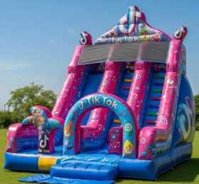 T8-8359 Tiktok Theme Inflatable Dry Slid...