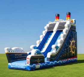 T8-8371 Titanic Theme Inflatable Dry Sli...