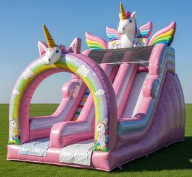 T8-8385 Unicorn Theme Inflatable Dry Sli...