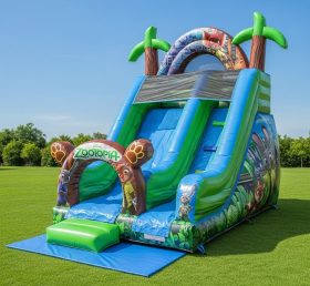 T8-8401 Zootopia Theme Inflatable Dry Sl...
