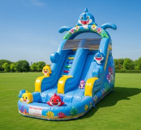 T8-8409 Baby Shark Theme Inflatable Wate...