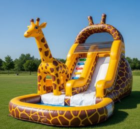 T8-8455 Giraffe Theme Inflatable Water S...