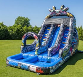 T8-8619 Graffiti Theme Inflatable Water ...