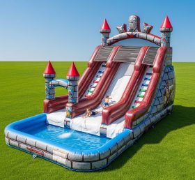 T8-8631 Knight Theme Inflatable Water Sl...