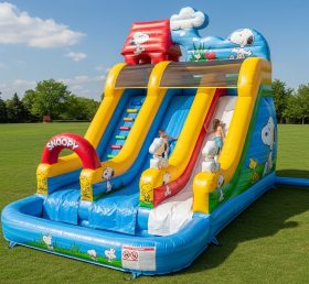 T8-8697 Snoopy Theme Inflatable Water Sl...