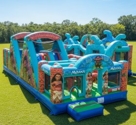 T7-3639 Moana Inflatable Obstacle Course...