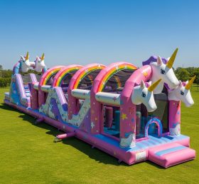 T7-3684 Unicorn Inflatable Obstacle Cour...