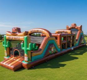 T7-3686 Wild West Inflatable Obstacle Co...