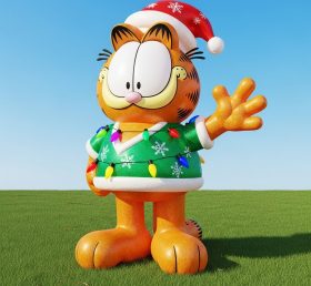 C1-734 Garfield Christmas Inflatable Car...
