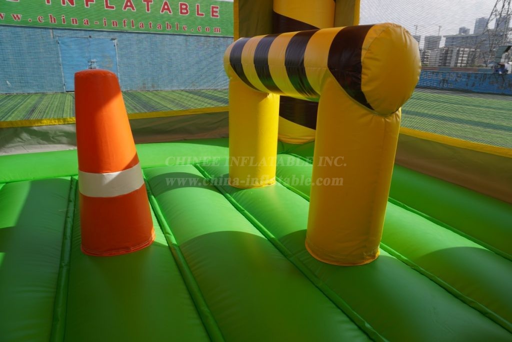 T5-300 Excavator Bounce House Slide Combo