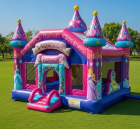 T2-8637 Princess Theme Inflatable Castle...