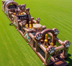 T7-3705 Bear Theme Inflatable Obstacle C...