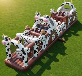 T7-3757 Cow Theme Inflatable Obstacle Co...