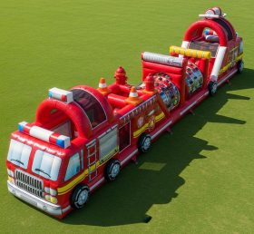 T7-3820 Firetruck Theme Inflatable Obsta...