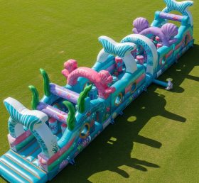 T7-3899 Mermaid Theme Inflatable Obstacl...