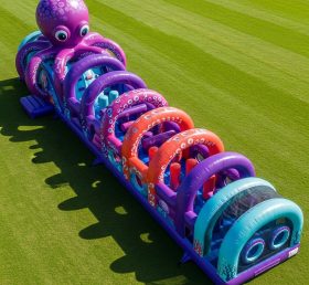 T7-3930 Octopus Theme Inflatable Obstacl...