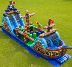 T7-3961 Pirates Theme Inflatable Obstacl...