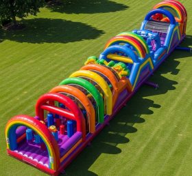T7-3977 Rainbow Theme Inflatable Obstacl...