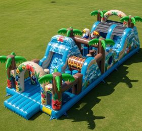 T7-4039 Tropical Theme Inflatable Obstac...