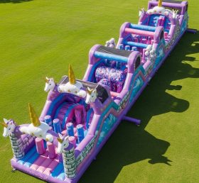 T7-4049 Unicorn Theme Inflatable Obstacl...